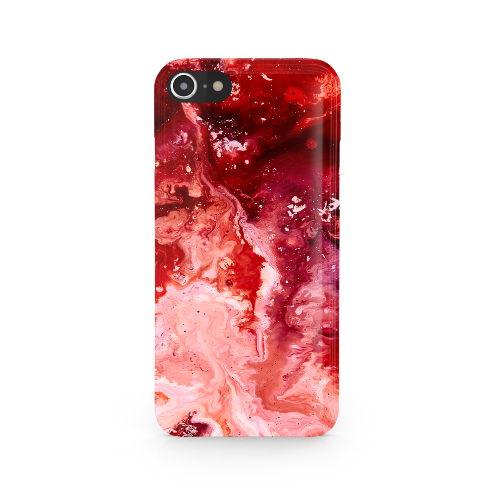 Marble Red iPhone 8 Phone Case