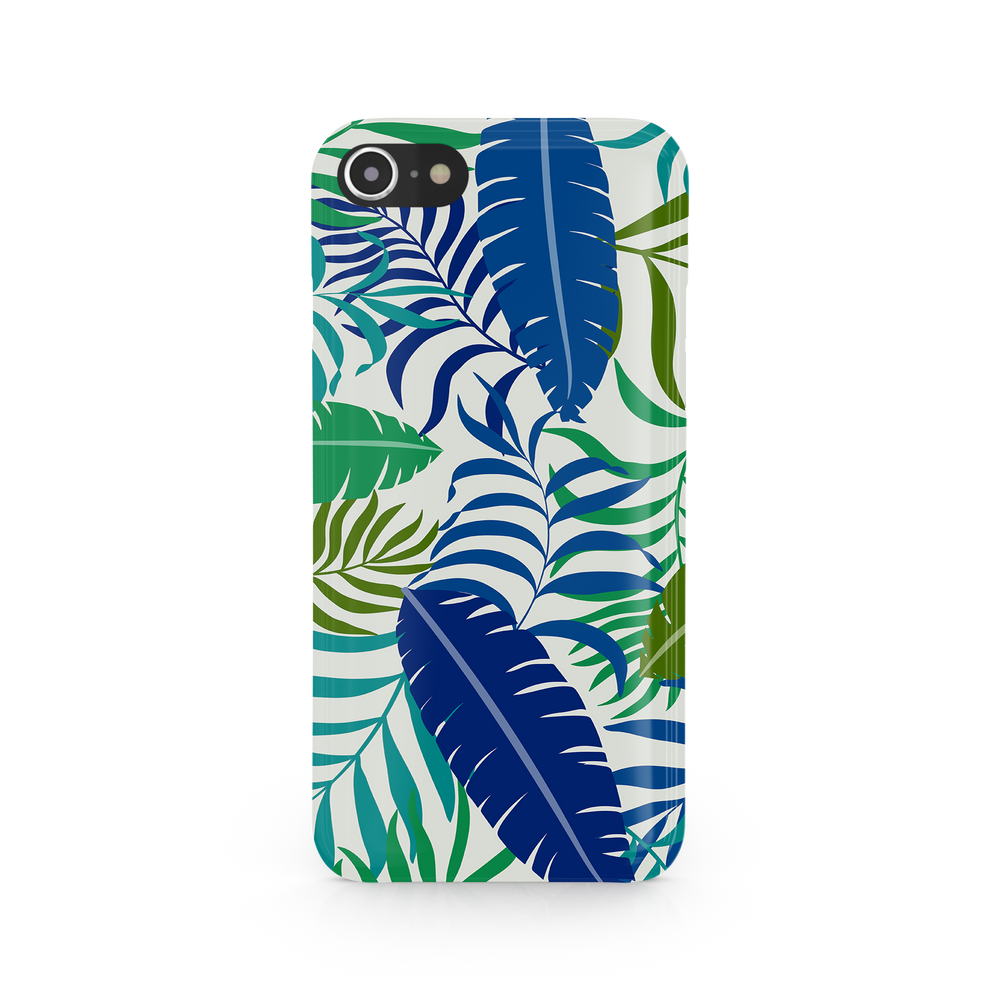 Colorful Tropical Leaves iPhone 8 Phone Case