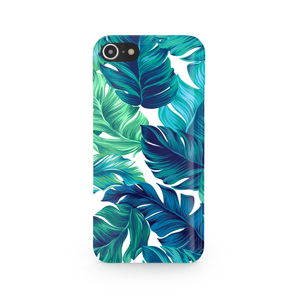 Green Tropical Leaves iPhone 7 Phone Case