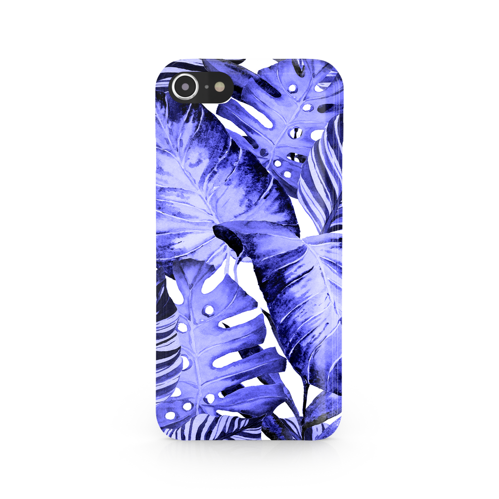 Purple Tropical Leaf iPhone 7 Phone Case