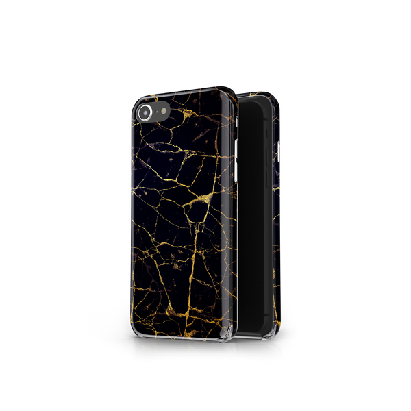 Black & Gold Marble iPhone 8 Phone Case