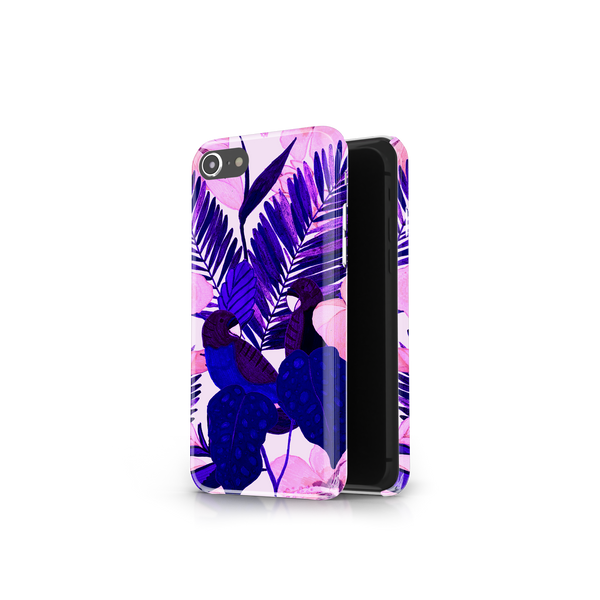 Purple Palm Leaf iPhone 7 Phone Case