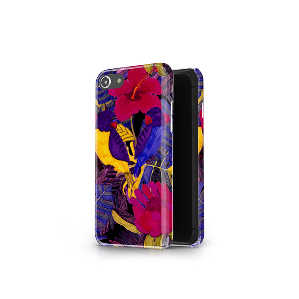 Painted Crimson Flower iPhone 7 Phone Case