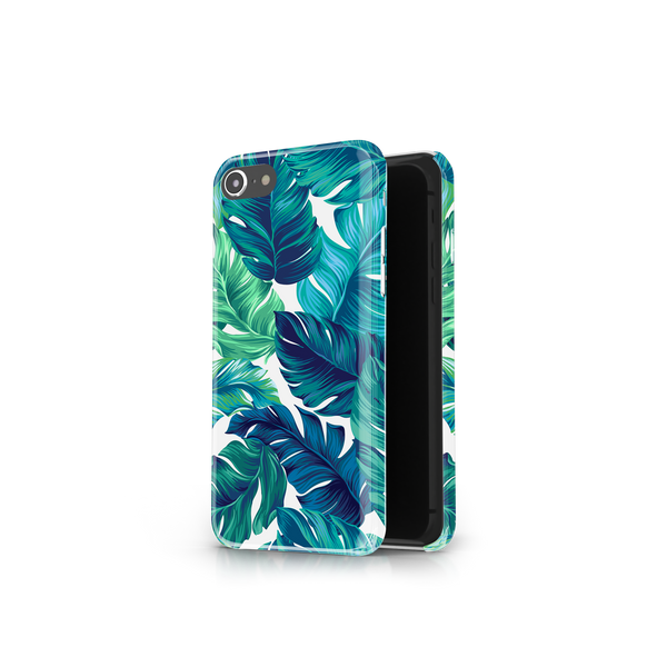 Green Tropical Leaves iPhone 7 Phone Case