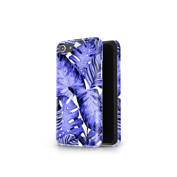 Purple Tropical Leaf iPhone 7 Phone Case