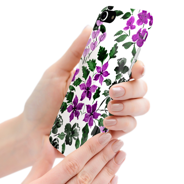Purple Flower Art iPhone 7 Phone Case