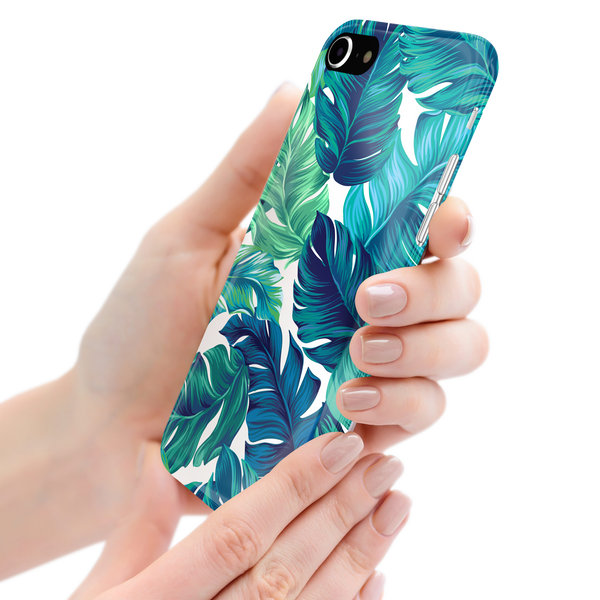 Green Tropical Leaves iPhone 8 Phone Case