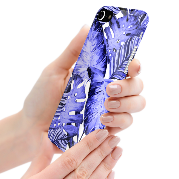 Purple Tropical Leaf iPhone 7 Phone Case