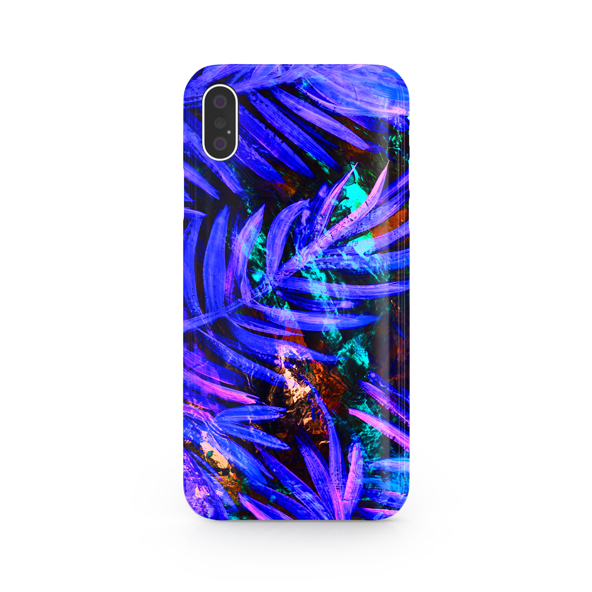 Purple Leaf iPhone X Phone Case