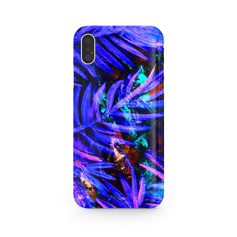 Purple Leaf iPhone X Phone Case