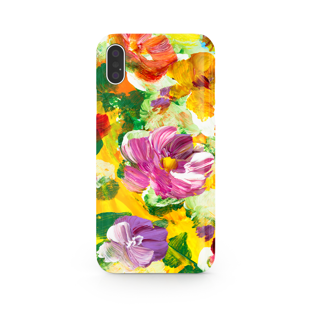 Colorful Floral Art iPhone X Phone Case