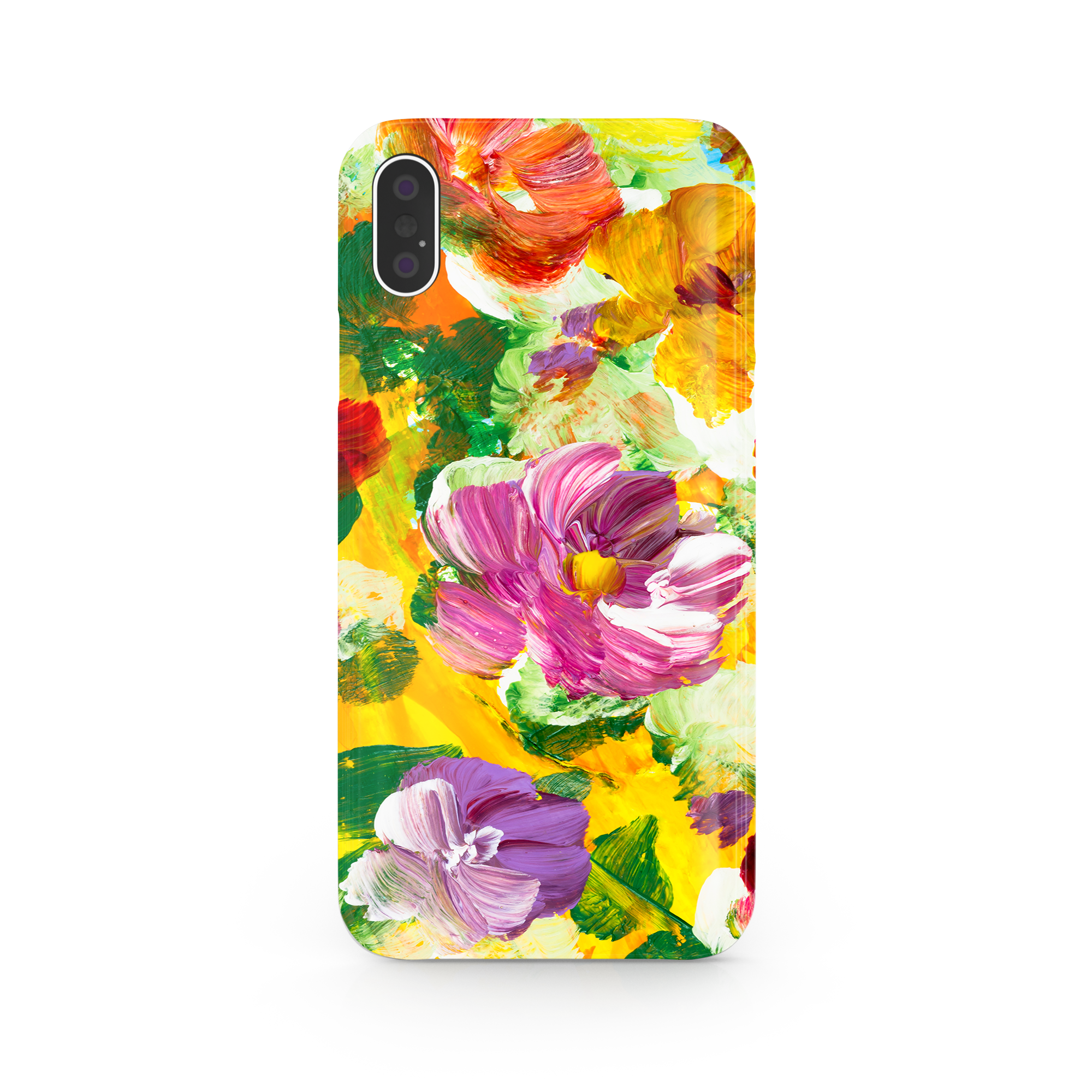 Colorful Floral Art iPhone XS Phone Case