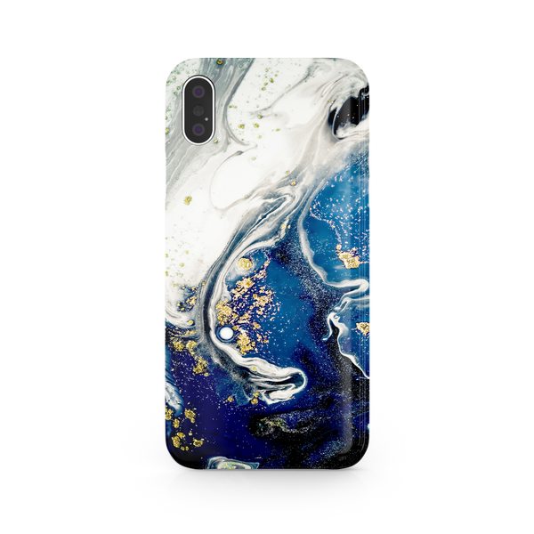Slim Ocean Stone Marble iPhone XS Phone Case