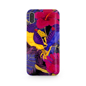 Painted Crimson Flower iPhone X Phone Case