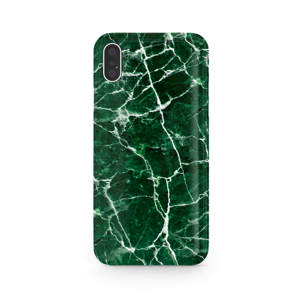 Jungle Green Marble iPhone XS Phone Case