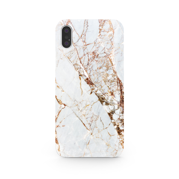 White & Gold Marble iPhone XS Max Phone Case
