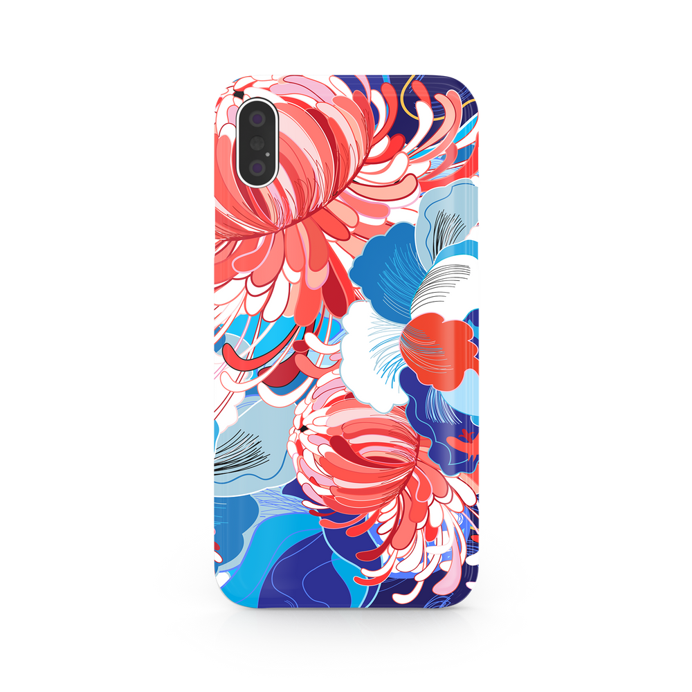 Watercolor Floral Art iPhone XS Max Phone Case
