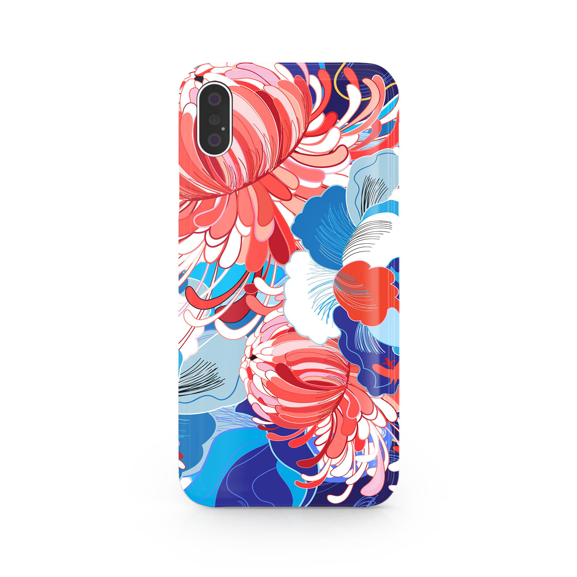 Watercolor Floral Art iPhone X Phone Case