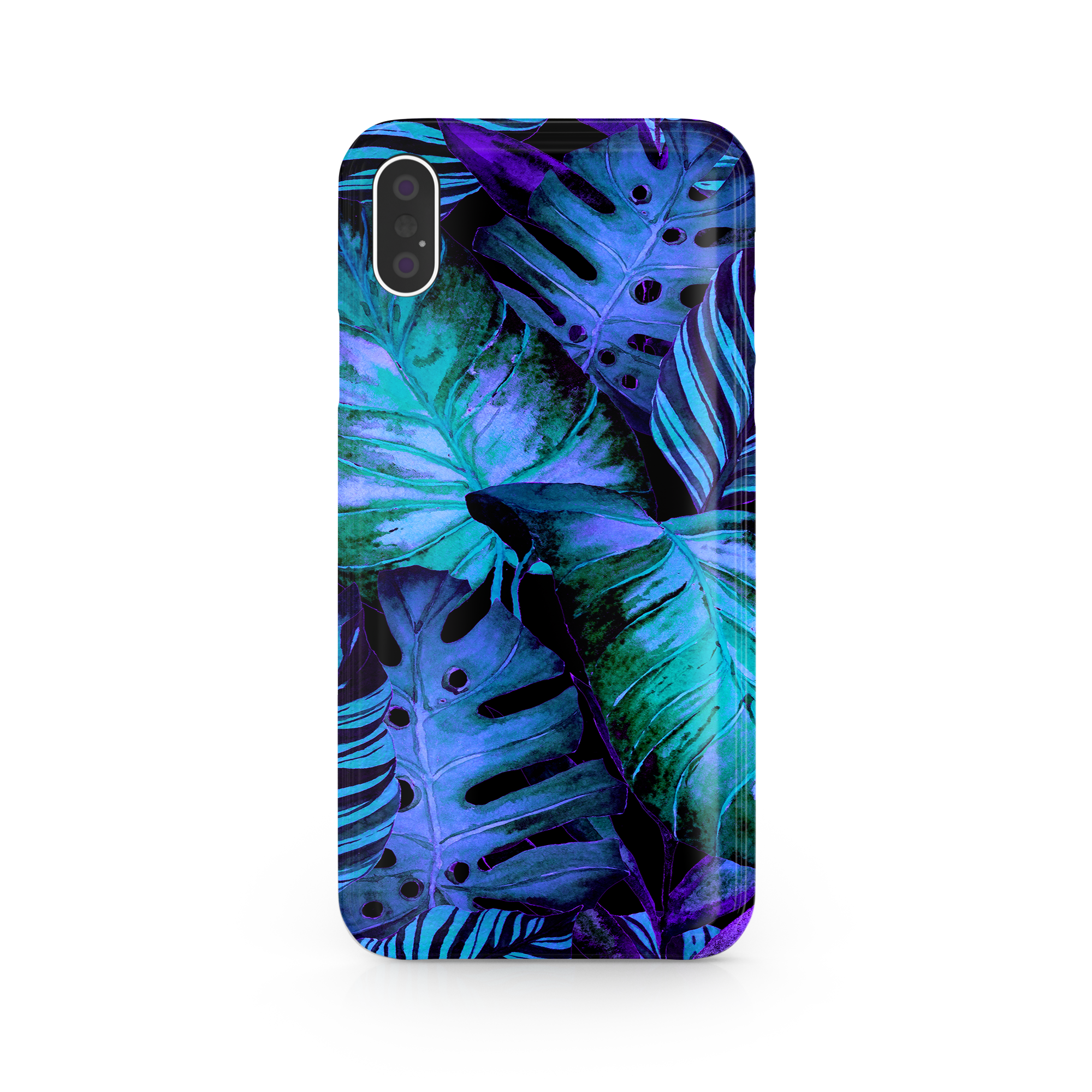 Colorful Palm Leaf iPhone X Phone Case