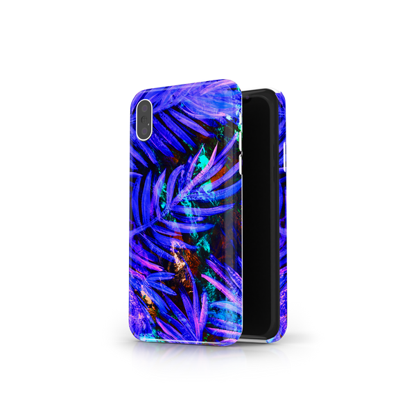 Purple Leaf iPhone X Phone Case