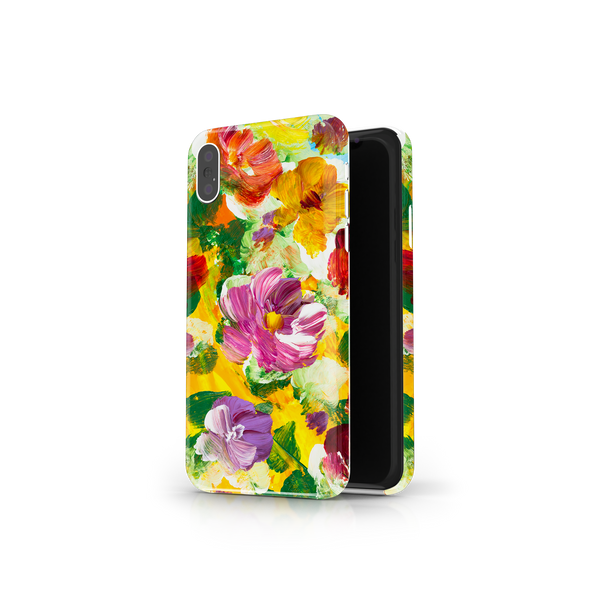 Colorful Floral Art iPhone X Phone Case
