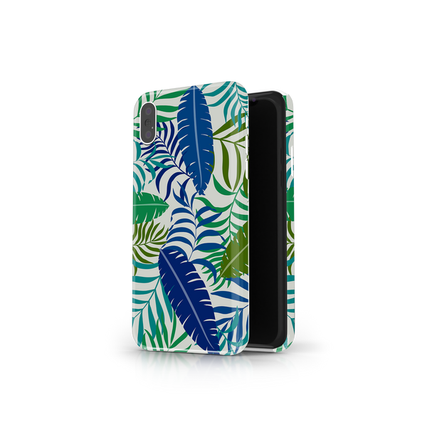Colorful Tropical Leaves iPhone XS Max Phone Case