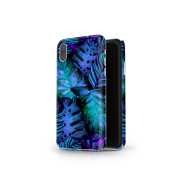 Colorful Palm Leaf iPhone XS Phone Case