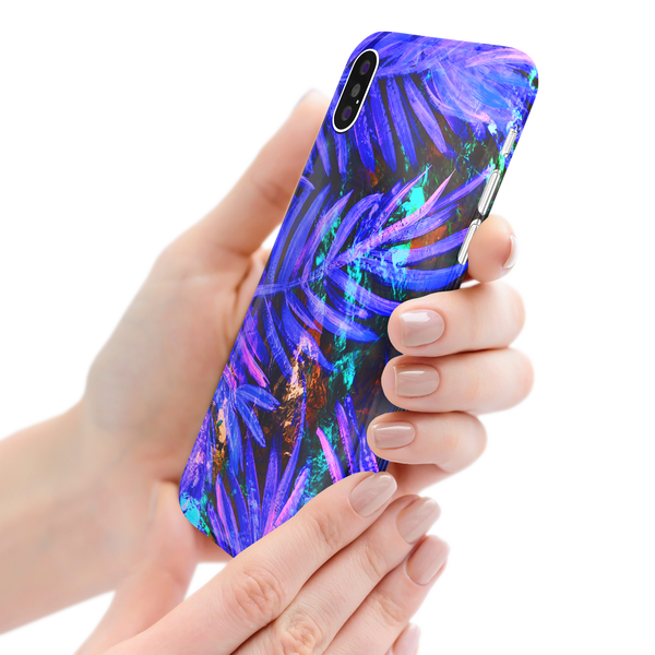 Purple Leaf iPhone X Phone Case