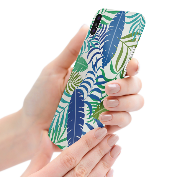 Colorful Tropical Leaves iPhone XS Max Phone Case