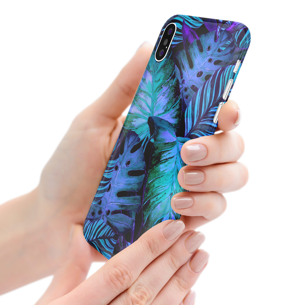 Colorful Palm Leaf iPhone X Phone Case