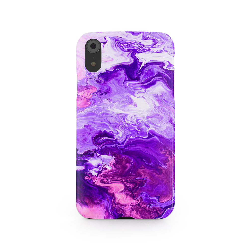 Purple Marble iPhone XR Phone Case