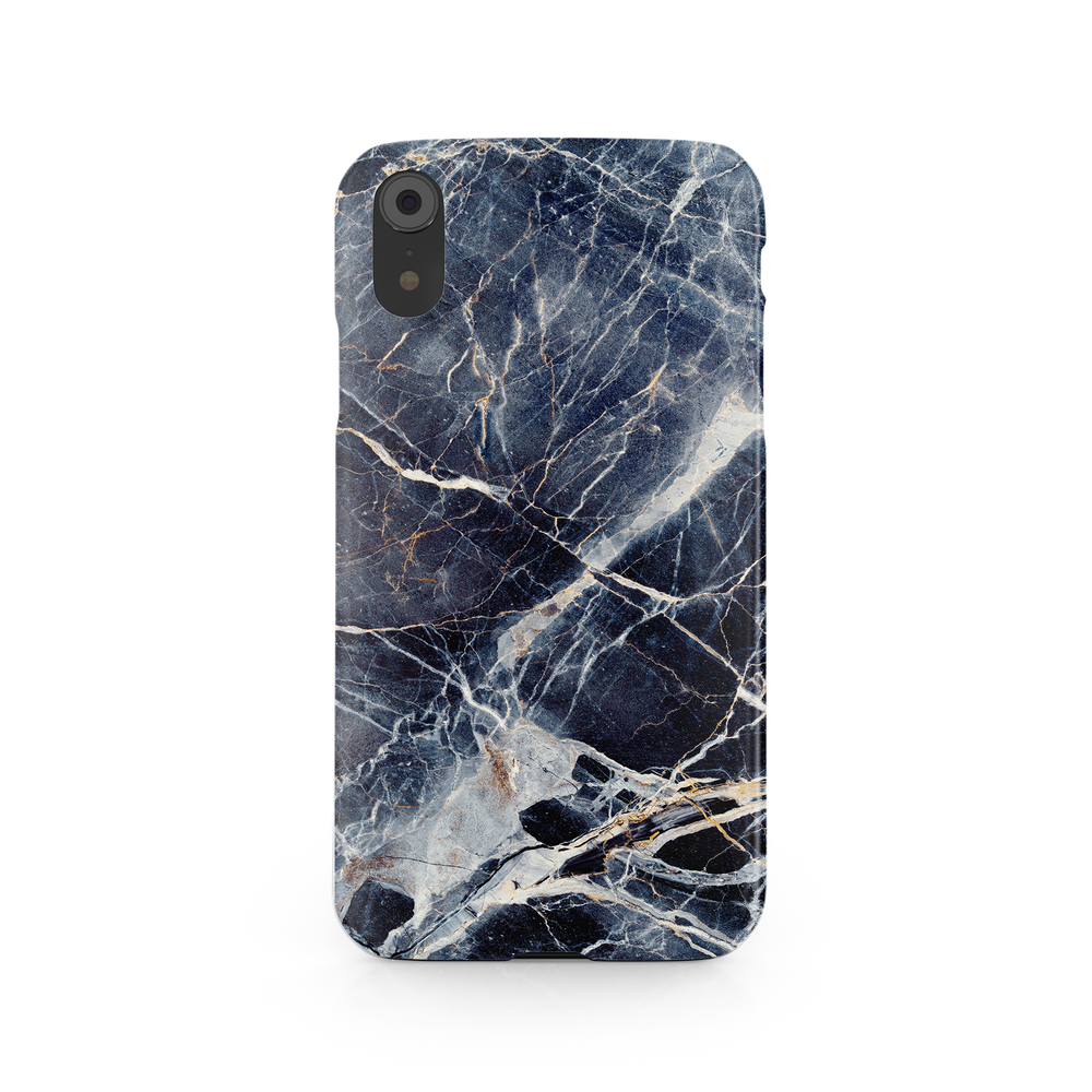 Blue & White Marble Luxury iPhone XR Phone Case