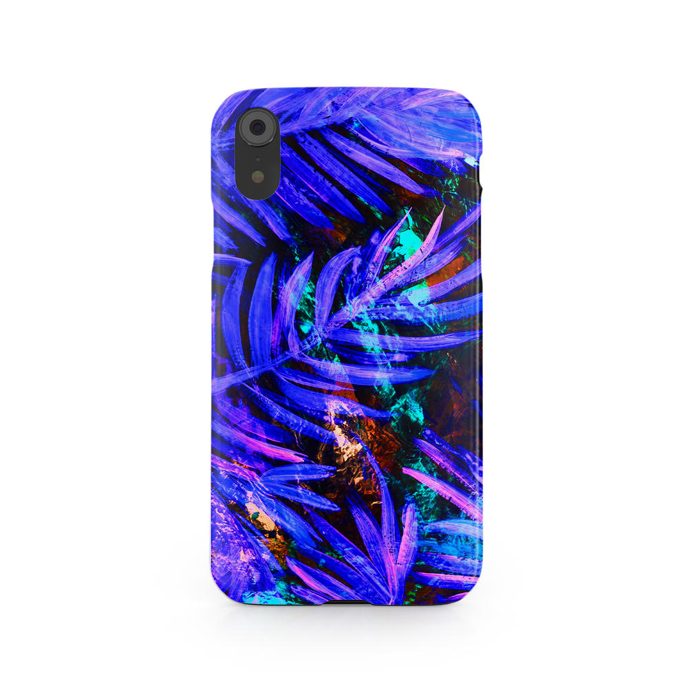 Purple Leaf iPhone XR Phone Case