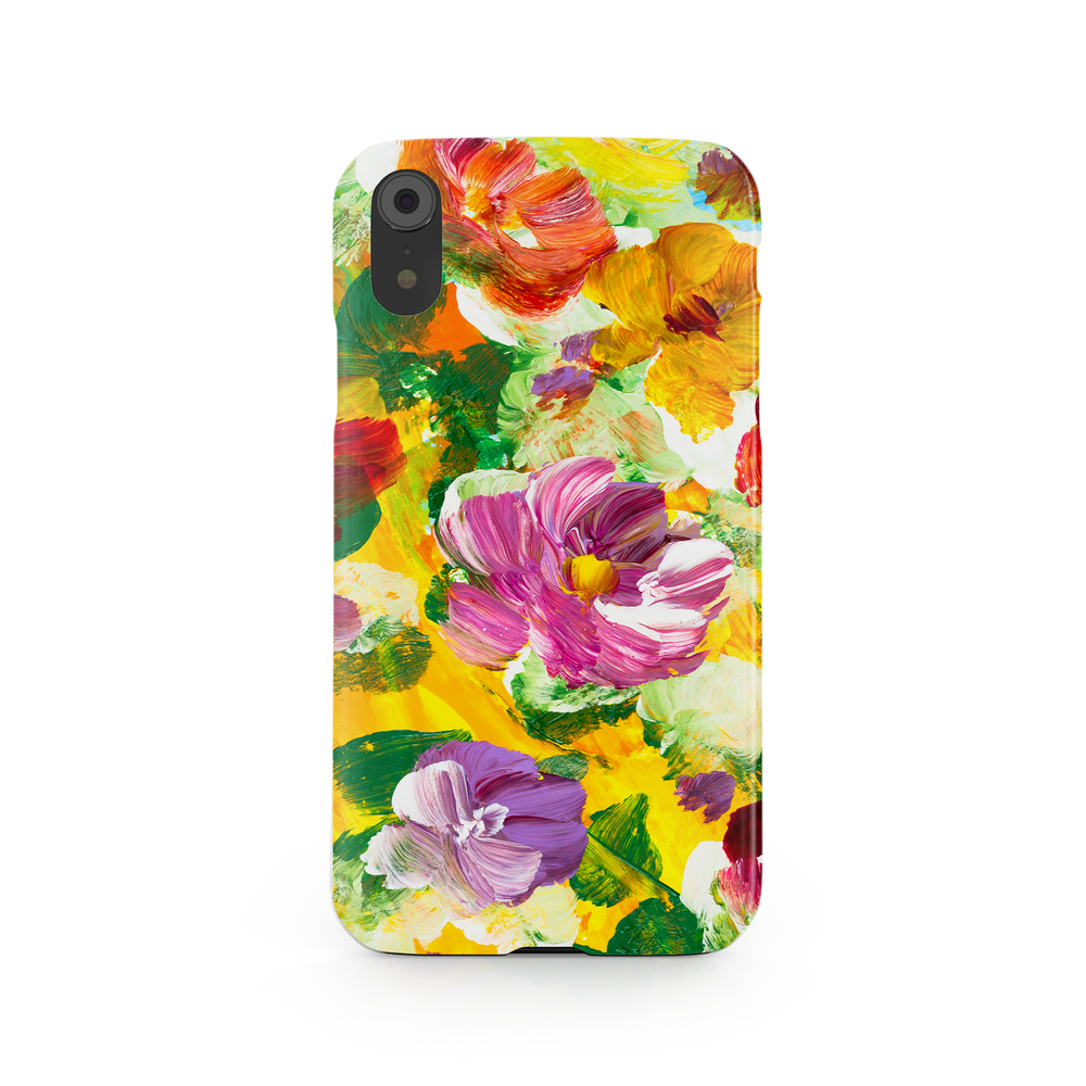 Colorful Floral Art iPhone XR Phone Case
