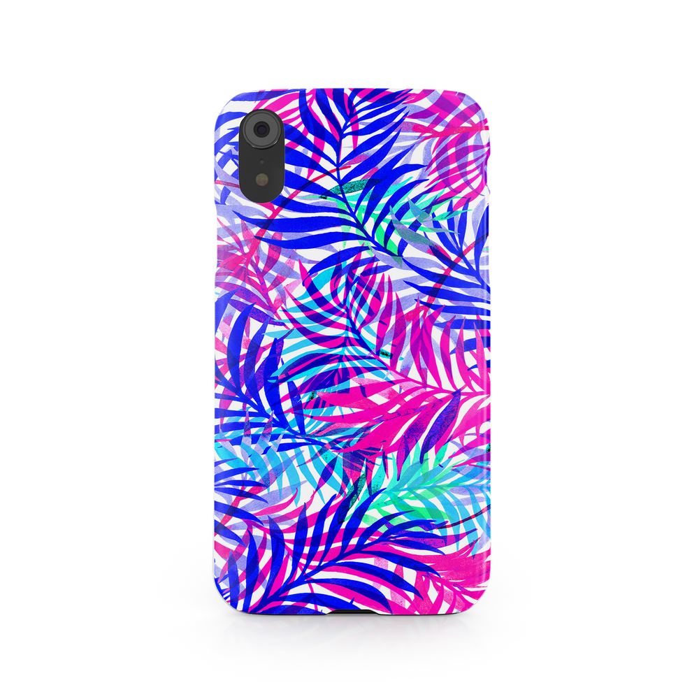 Tropical Plants Print iPhone XR Phone Case