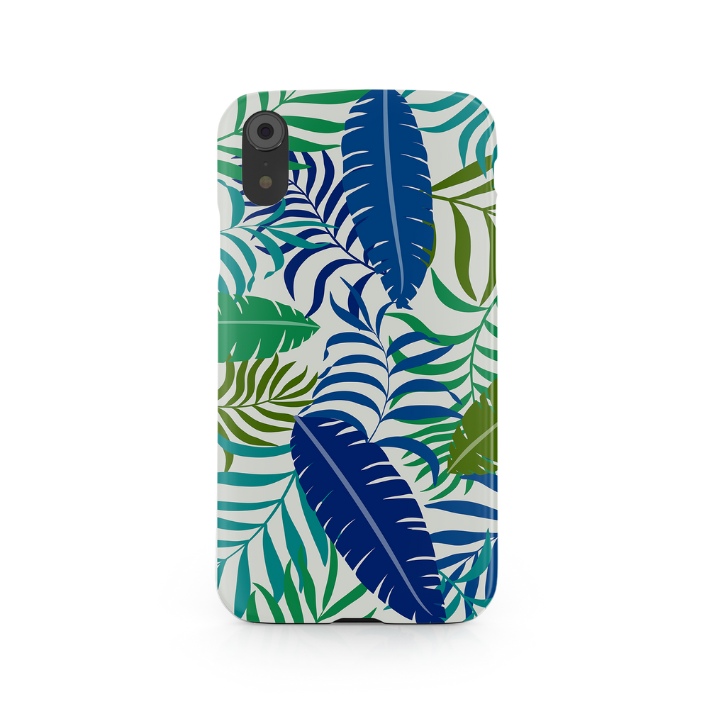 Colorful Tropical Leaves iPhone XR Phone Case