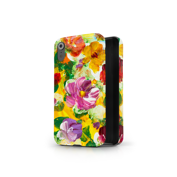 Colorful Floral Art iPhone XR Phone Case