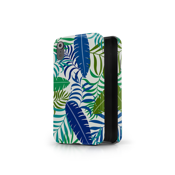 Colorful Tropical Leaves iPhone XR Phone Case