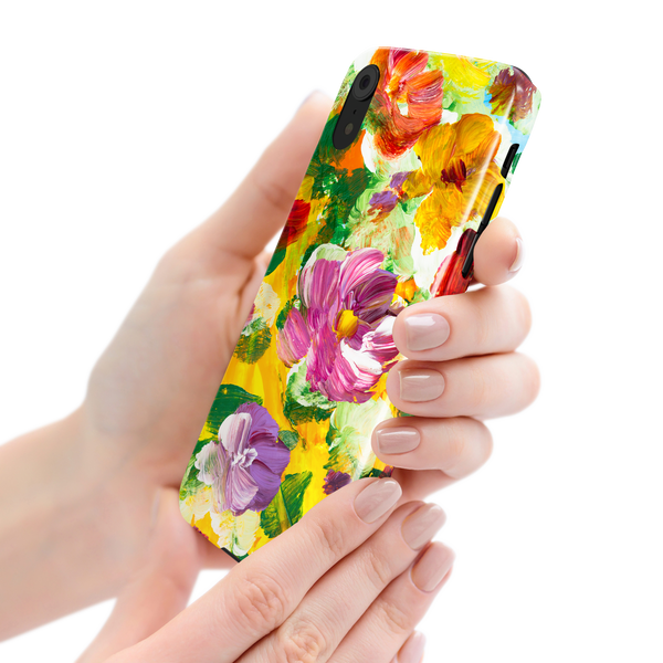 Colorful Floral Art iPhone XR Phone Case
