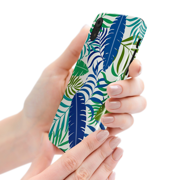 Colorful Tropical Leaves iPhone XR Phone Case