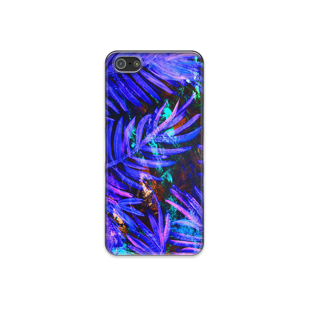 Purple Leaf iPhone 5 Phone Case