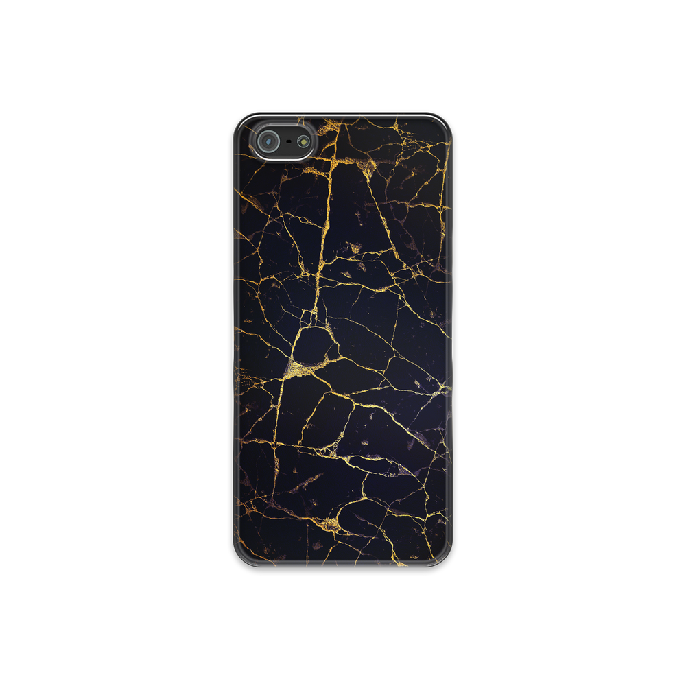 Black & Gold Marble iPhone 5 Phone Case