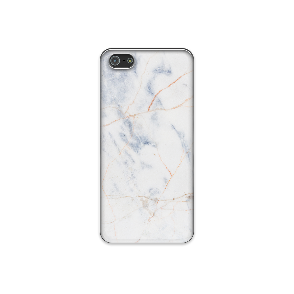 Thin White & Grey Marble iPhone 5 Phone Case