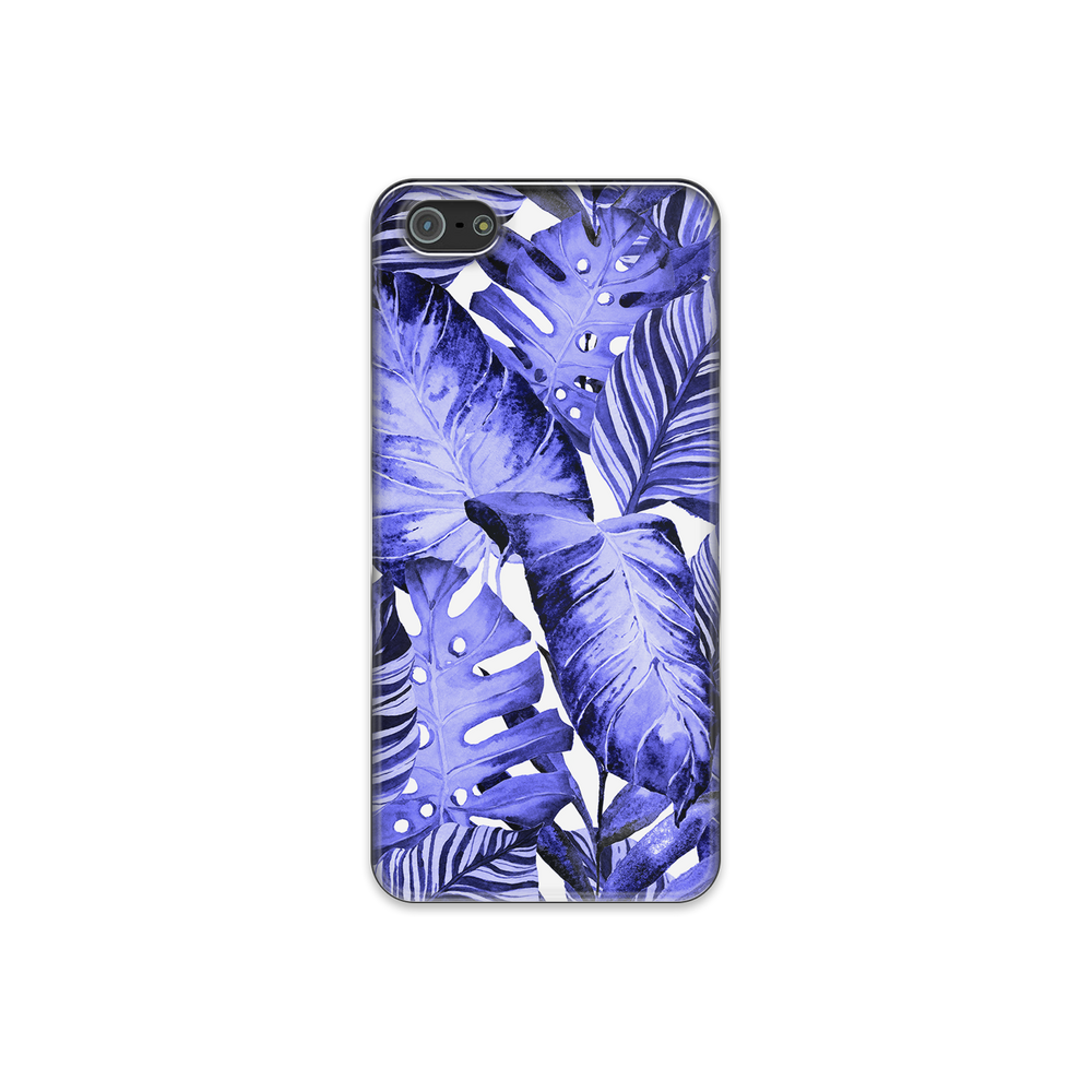 Purple Tropical Leaf iPhone 5 Phone Case