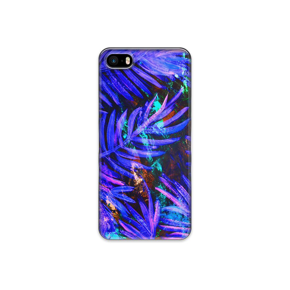 Purple Leaf iPhone 5s Phone Case