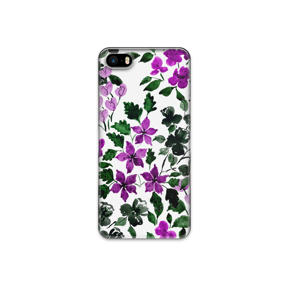 Purple Flower Art iPhone 5s Phone Case