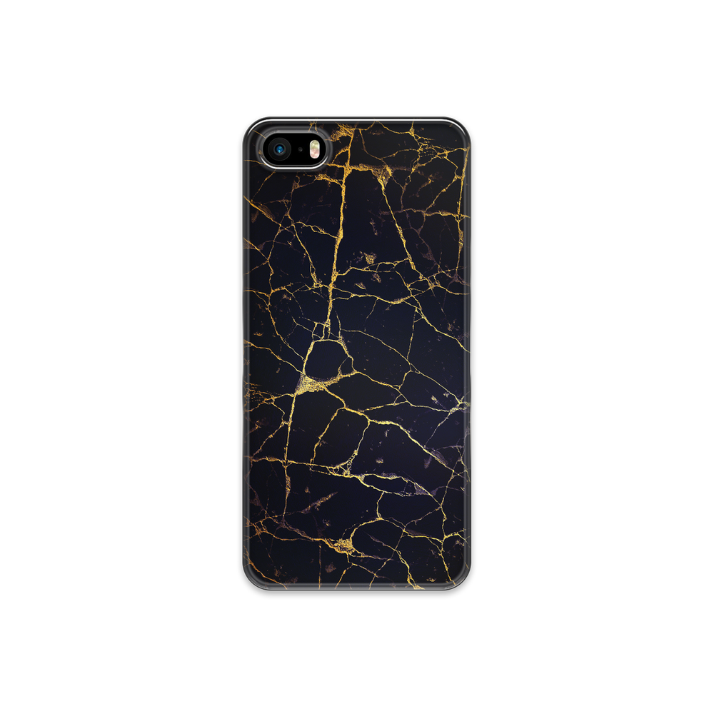 Black & Gold Marble iPhone 5s Phone Case