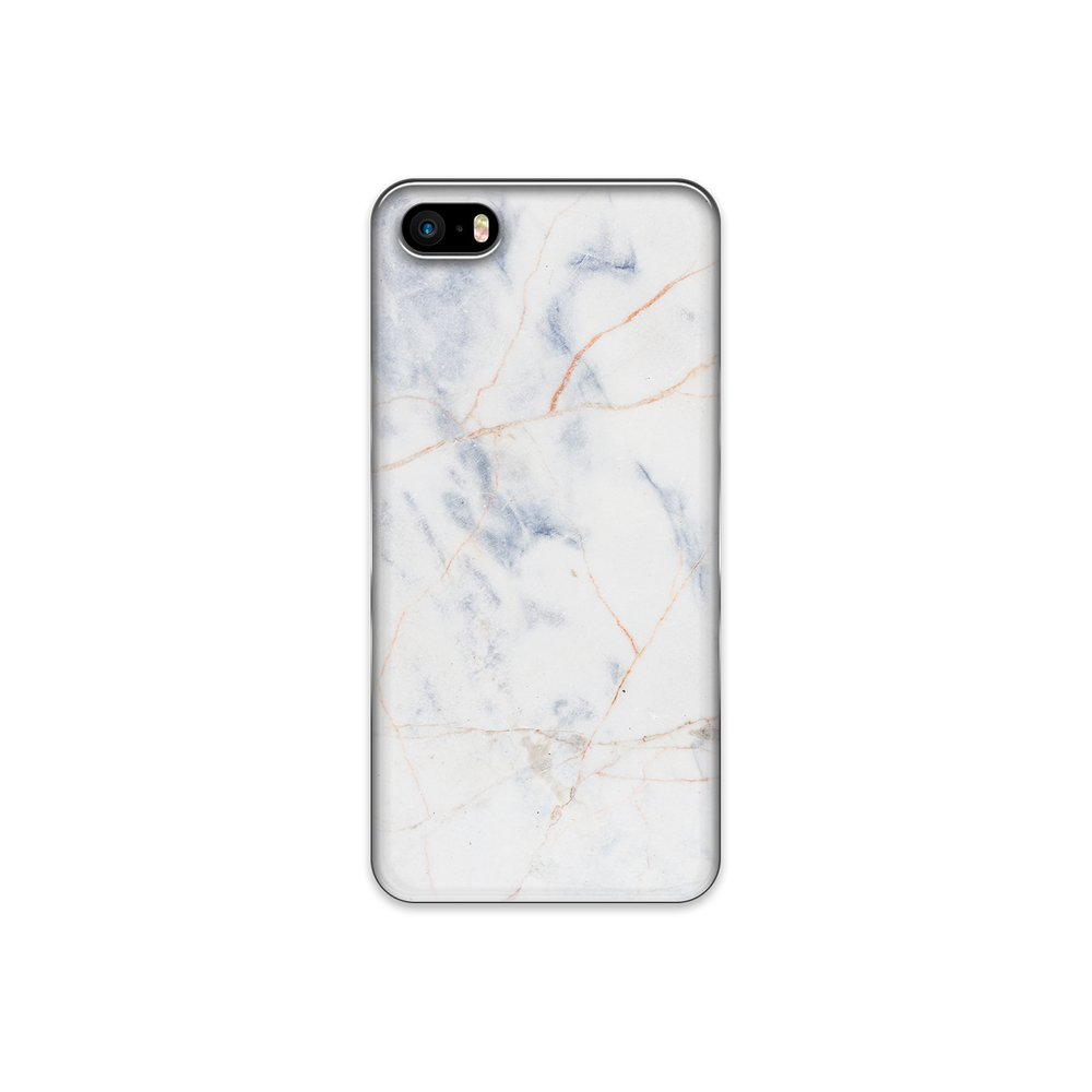 Thin White & Grey Marble iPhone 5s Phone Case
