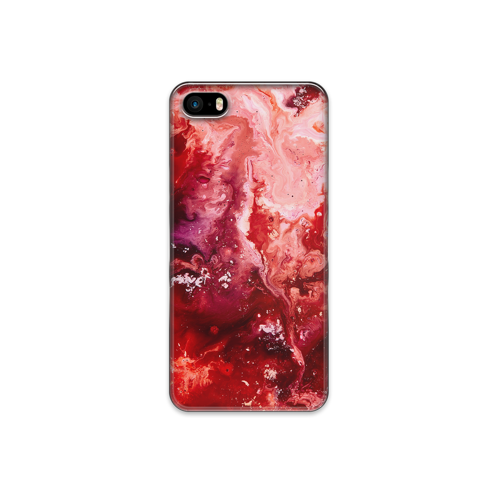 Marble Red iPhone 5s Phone Case