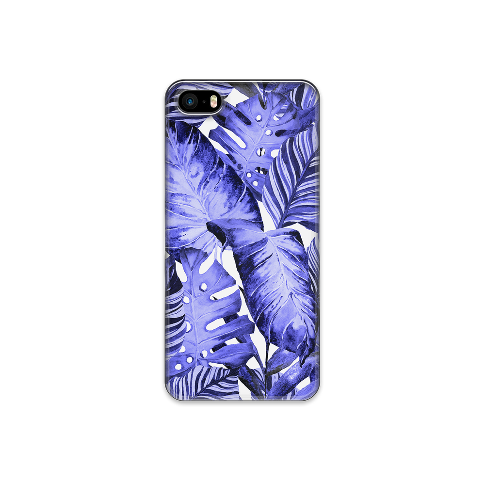 Purple Tropical Leaf iPhone 5s Phone Case